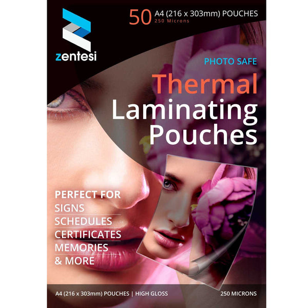 A4 laminating pouches 250 microns