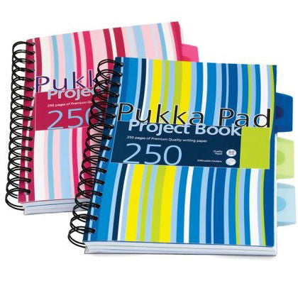 Striped Project Book with Dividers