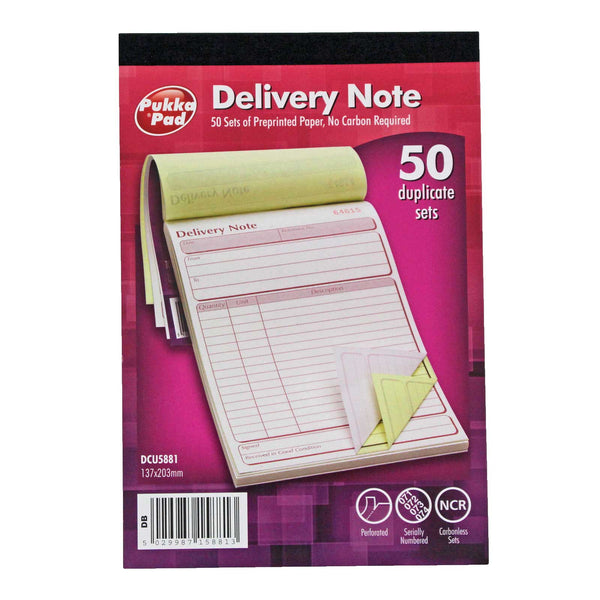 Duplicate Delivery Note Book