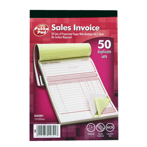 Duplicate Sales Invoice Book (NCR) 50 Sets - 137x203mm