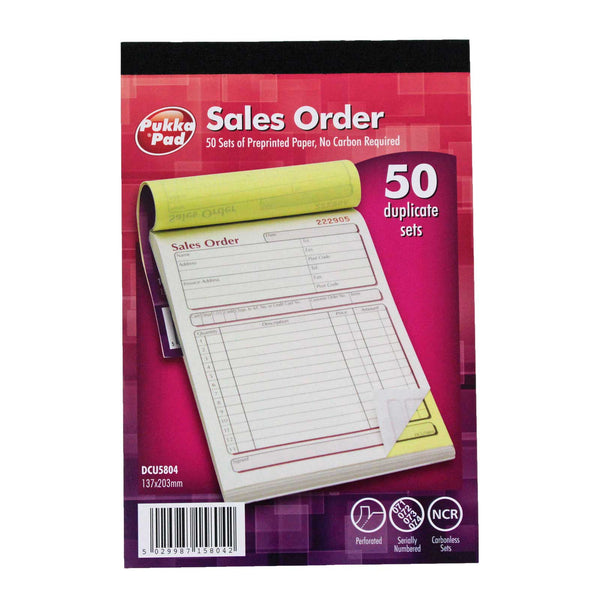 Duplicate Sales Order Book (NCR) 50 Sets