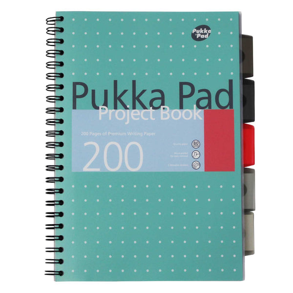 Pukka Pad, A4 Jotta Metallic Project Book with Dividers