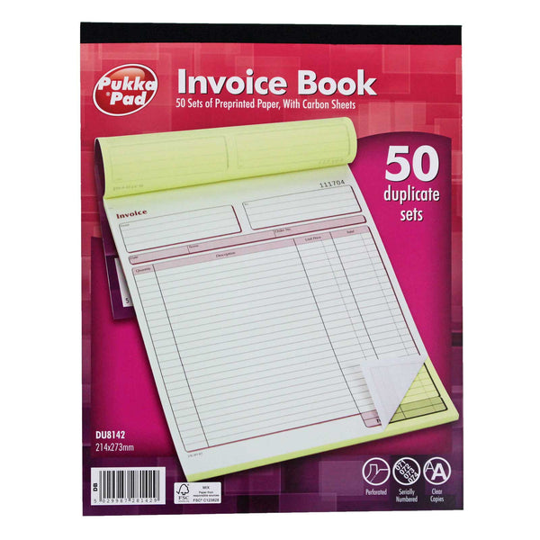 Pukka Pad Large Duplicate Invoice Book with Carbon 